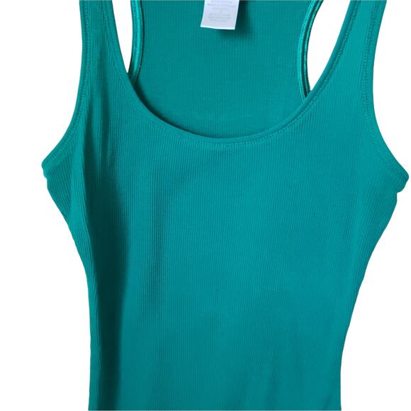 2 FOR $5 SALE Charlotte Russe Green Ribbed Top Size Small - Picture 2 of 7